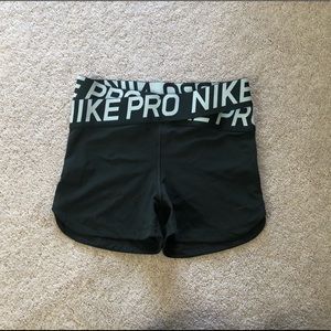 Nike pro spandex shorts